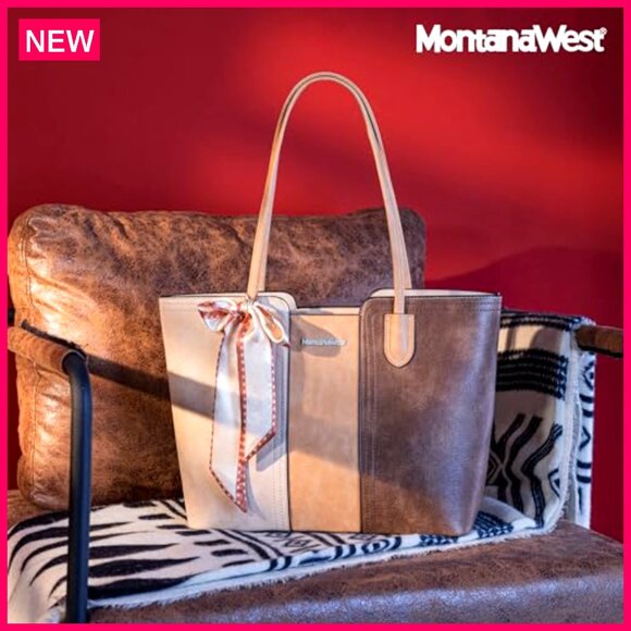 Medium Vegan Leather Top Handle Tote Bag for Women Work & Casual - Picture 7 of 8